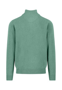 An image of the Fynch-Hatton Superfine Half Zip Sweater
