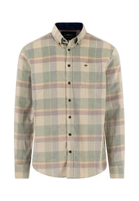 An image of the Fynch-Hatton Corduroy Check Shirt