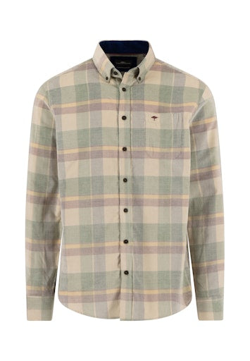 An image of the Fynch-Hatton Corduroy Check Shirt