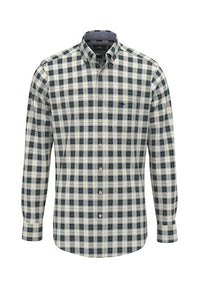 An image of the Fynch-Hatton Green Check Shirt