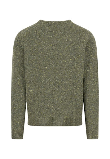 An image of the Fynch-Hatton Knitted O-Neck Donegal Sweater