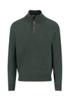An image of the Fynch-Hatton Knitted Structure Buttoned Sweater