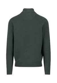An image of the Fynch-Hatton Knitted Structure Buttoned Sweater