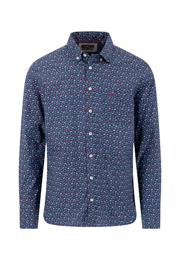Winter Leaf Print Shirt