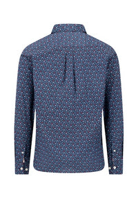 Winter Leaf Print Shirt