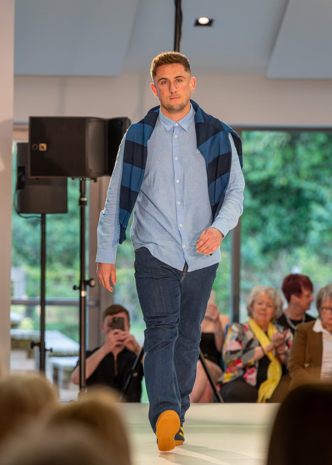 Long Sleeve Linen Blend Shirt