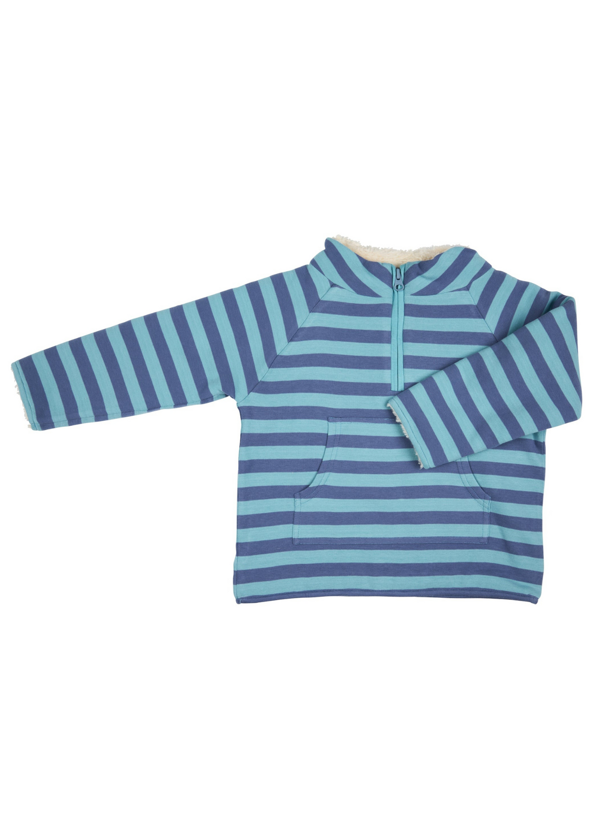 An image of the Pigeon Fleece-Lined Top (Breton Stripe)