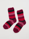 An image of the Seasalt Fluffies Socks Short Quad Breton Maritime Aniseed