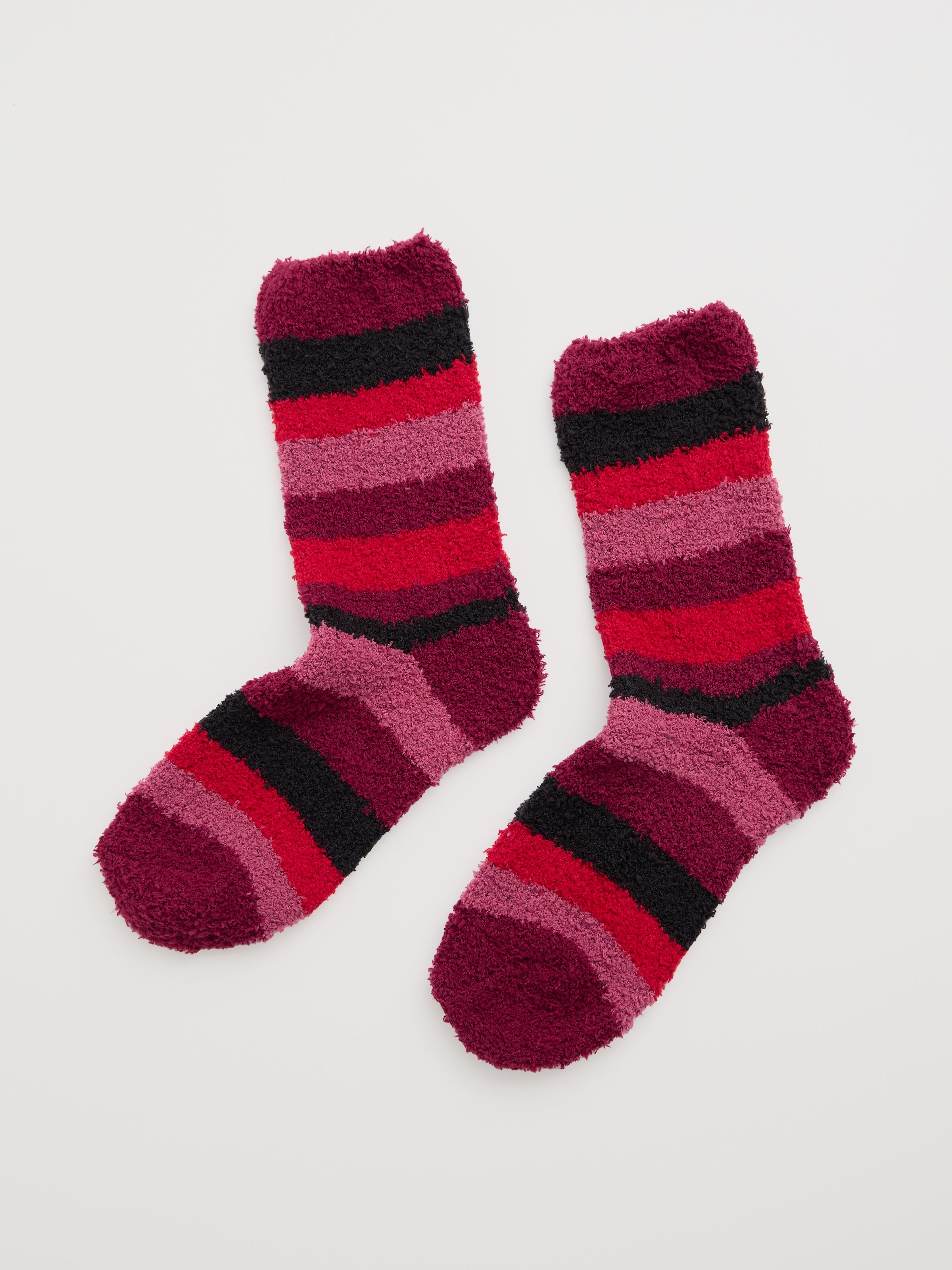 An image of the Seasalt Fluffies Socks Short Quad Breton Maritime Aniseed