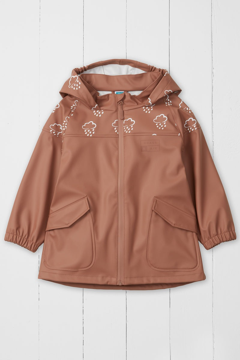 An image of the Grass & Air Colour Revealing Rain Jacket