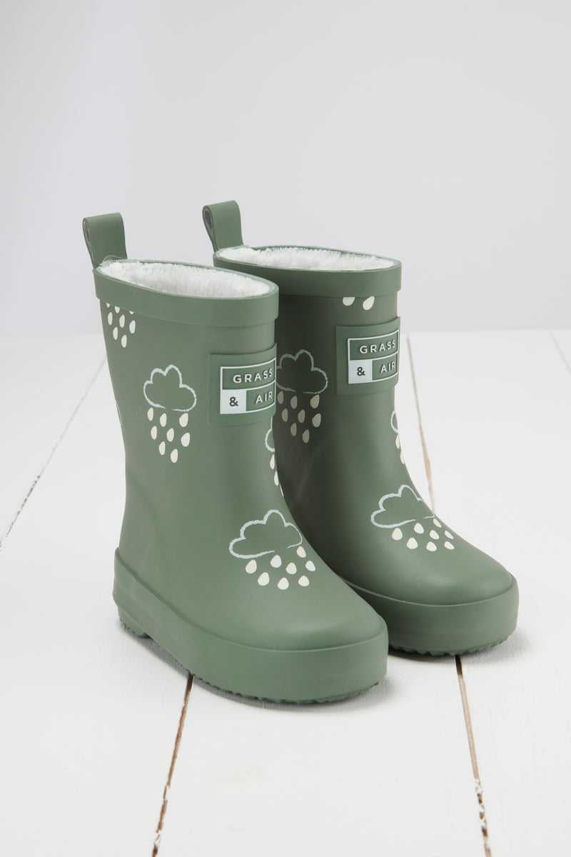 An image of the Grass & Air Colour Changing Kids Wellies