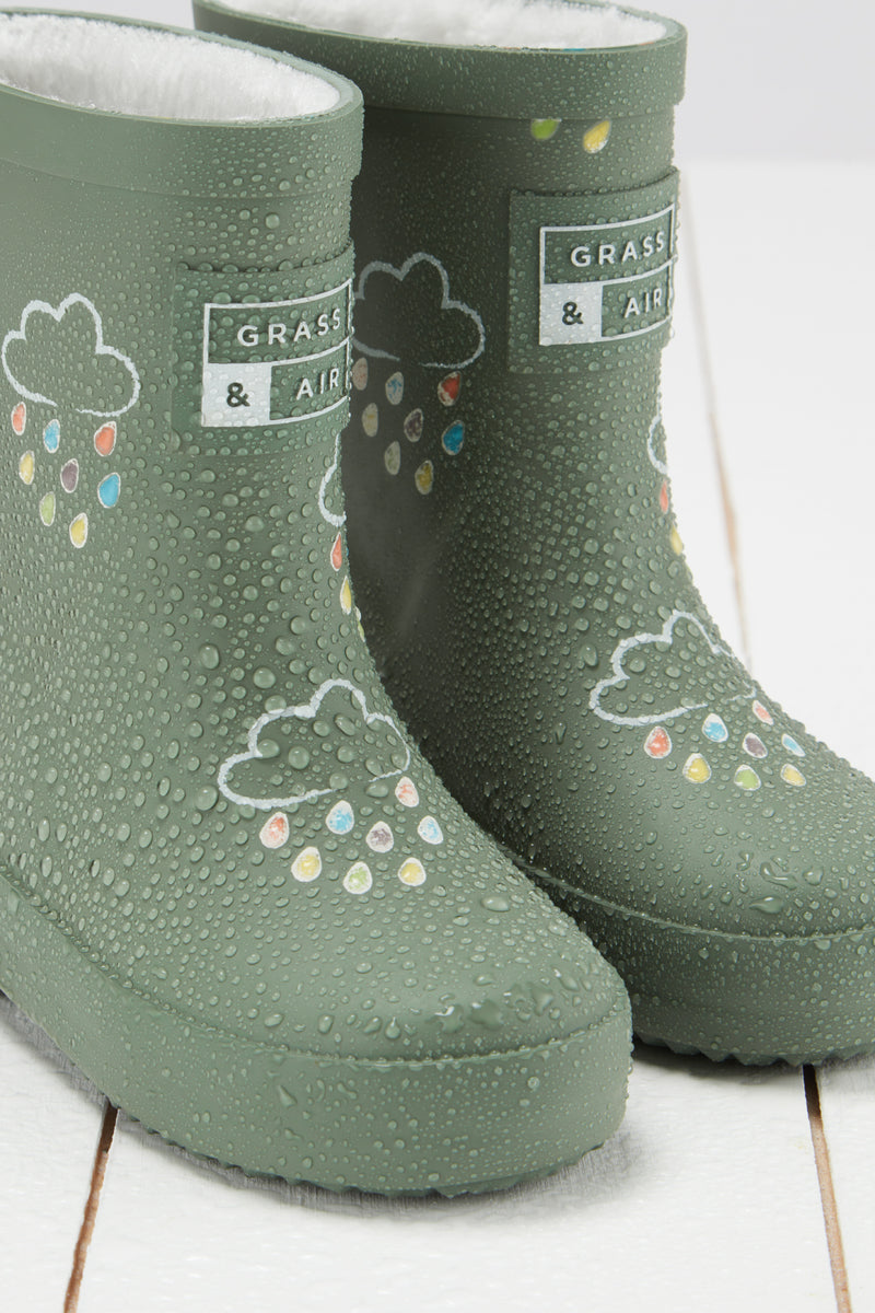 An image of the Grass & Air Colour Changing Kids Wellies