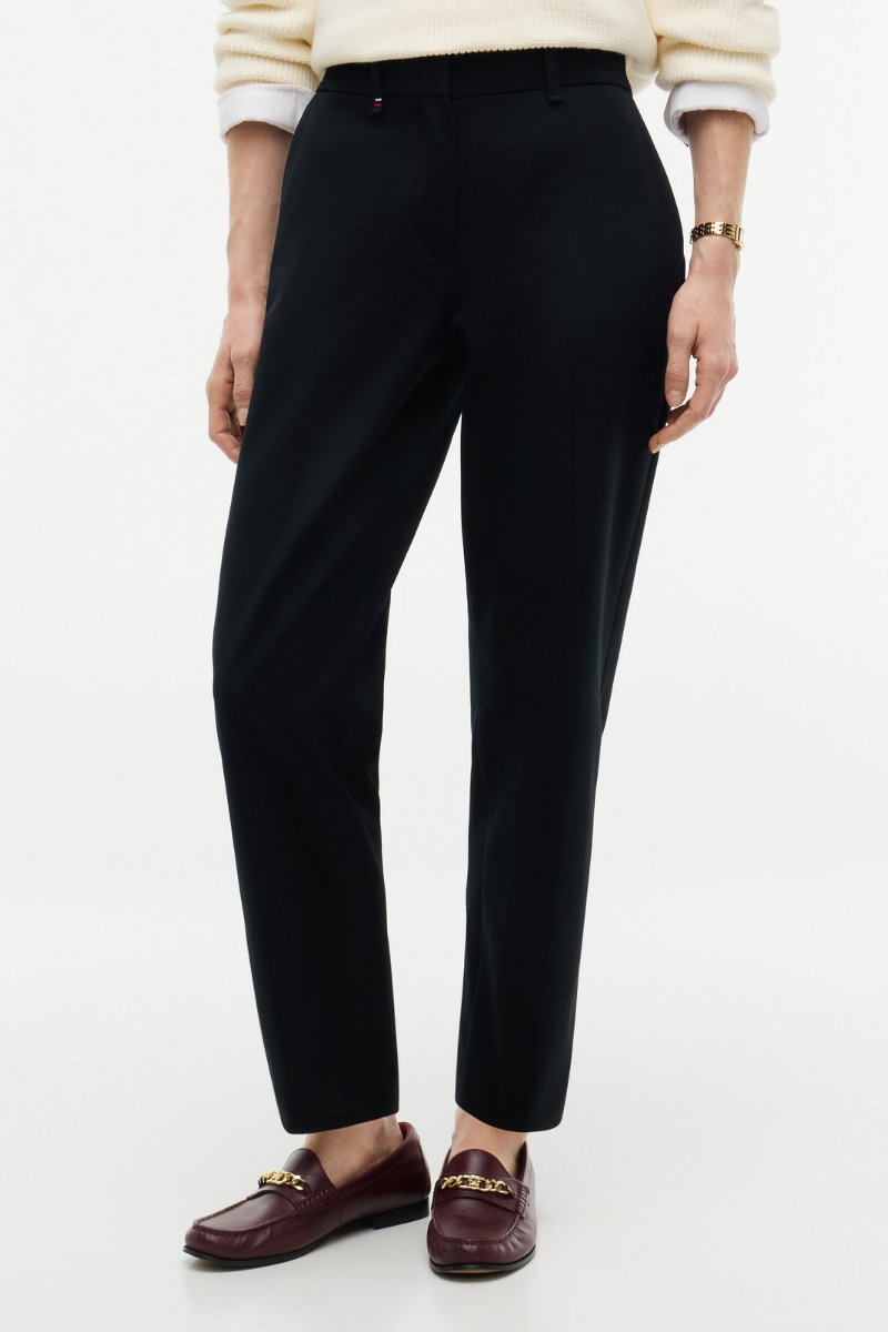 Gabardine Slim Straight Trouser