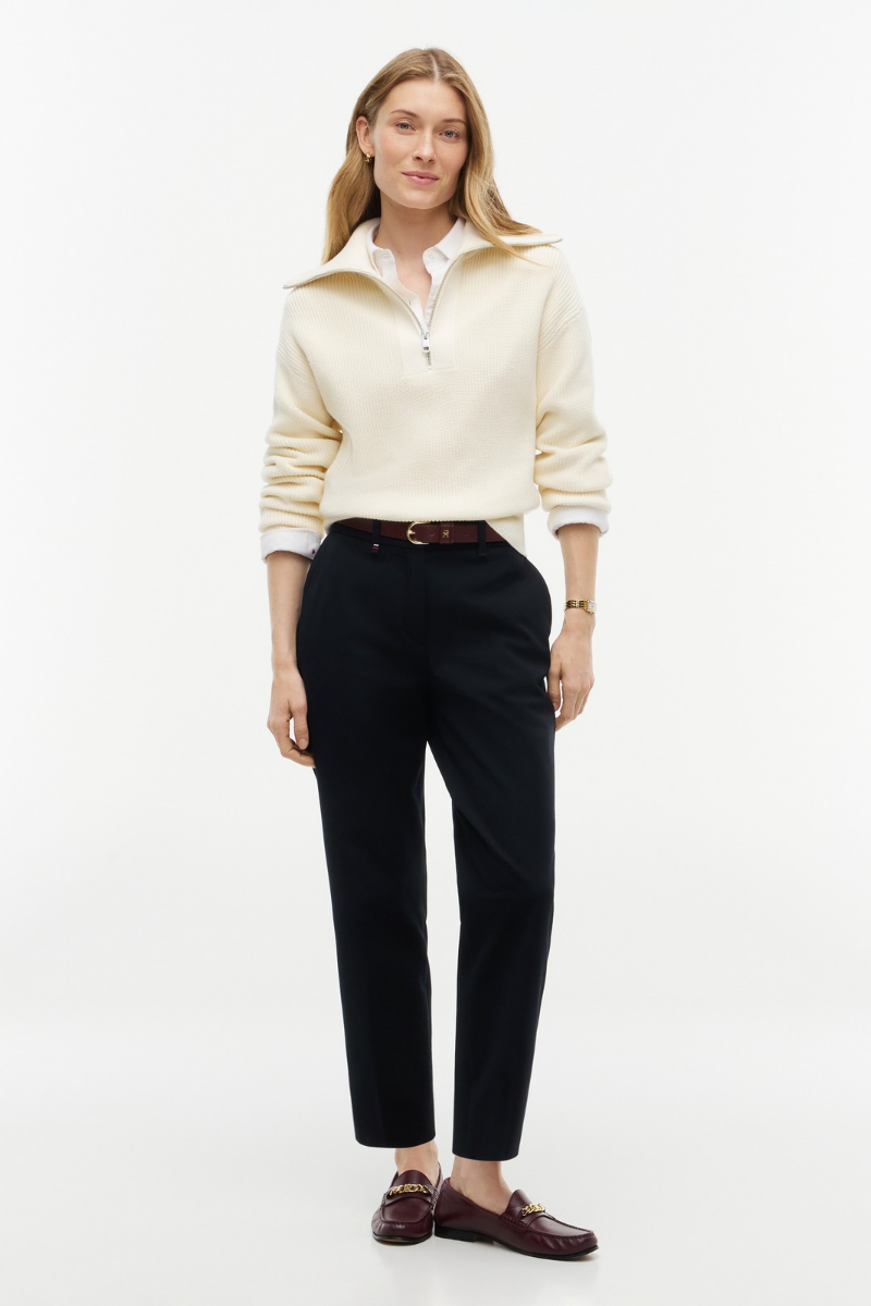 Gabardine Slim Straight Trouser