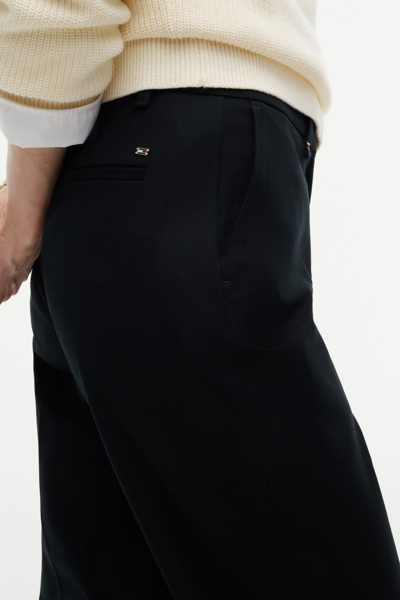 Gabardine Slim Straight Trouser