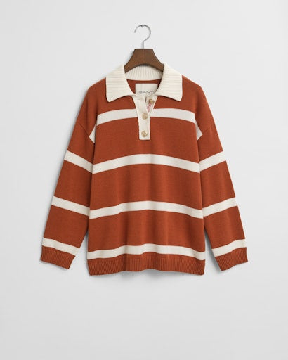 An image of the Gant Striped Knit Rugger