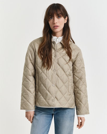 An image of the Gant Quilted Jacket With Collar