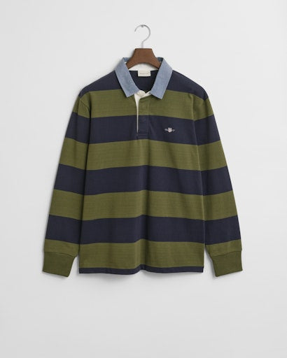 An image of the Gant Chambray Stripe Heavy Rugger