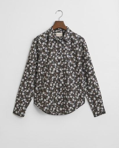 An image of the Gant Regular Fit Floral Print Cotton Voile Shirt