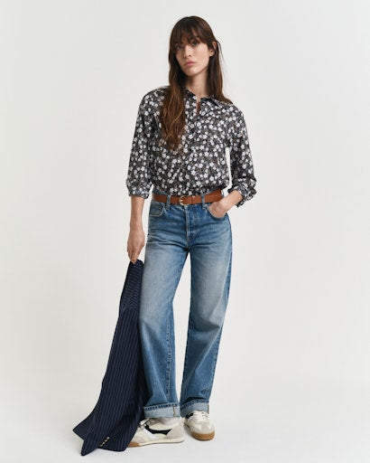 An image of the Gant Regular Fit Floral Print Cotton Voile Shirt