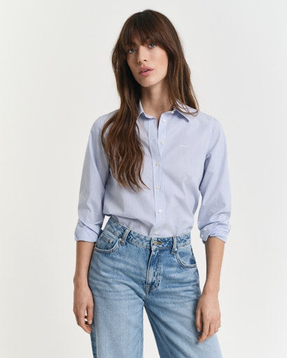 An image of the Gant Classic Poplin Striped Shirt