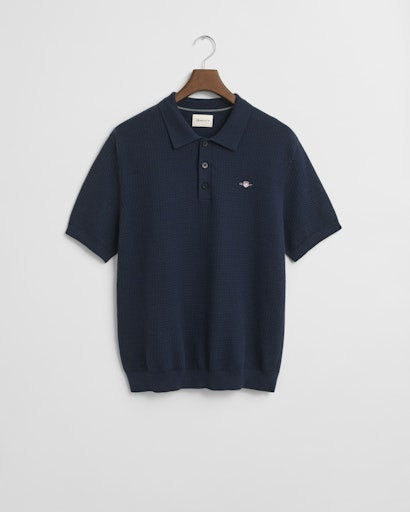 An image of the Gant Textured Cotton Polo