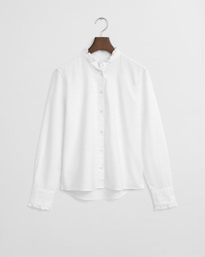 An image of the Gant Classic Oxford Frill Blouse