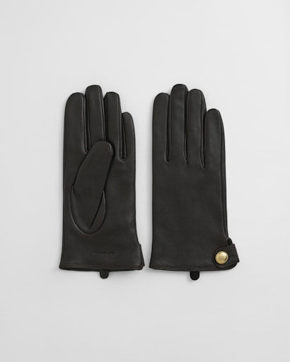 An image of the Gant Buttoned Leather Gloves