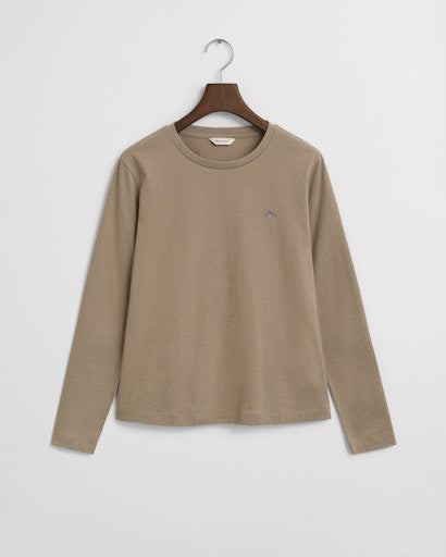 An image of the Gant Shield Long Sleeve T-Shirt