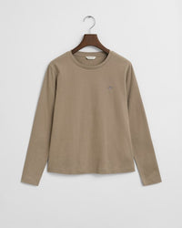 An image of the Gant Shield Long Sleeve T-Shirt