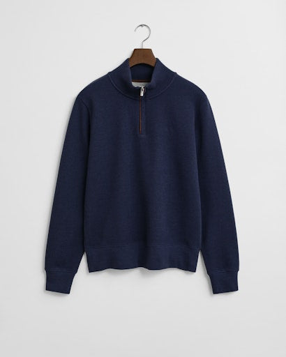 An image of the Gant Sacker Rib Half Zip Sweater