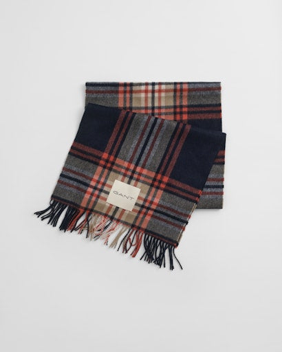 An image of the Gant Tartan Check Wool Scarf