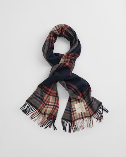 An image of the Gant Tartan Check Wool Scarf