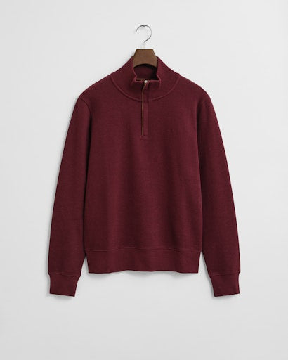 An image of the Gant Sacker Rib Half Zip Sweater