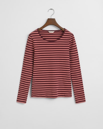 An image of the Gant Striped Rib T-Shirt