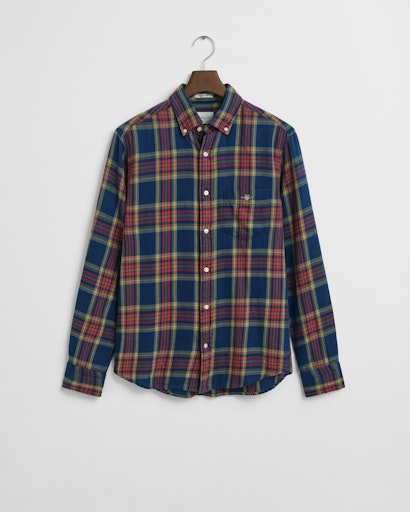 An image of the Gant Indigo Twill Check Shirt