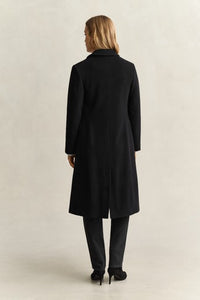 Tailored Wool Cashmere Blend Coat