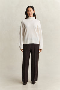 Wool Blend Pull On Pants