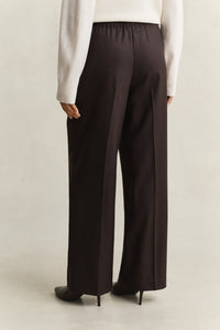 Wool Blend Pull On Pants