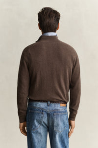 Herringbone Texture Half Zip