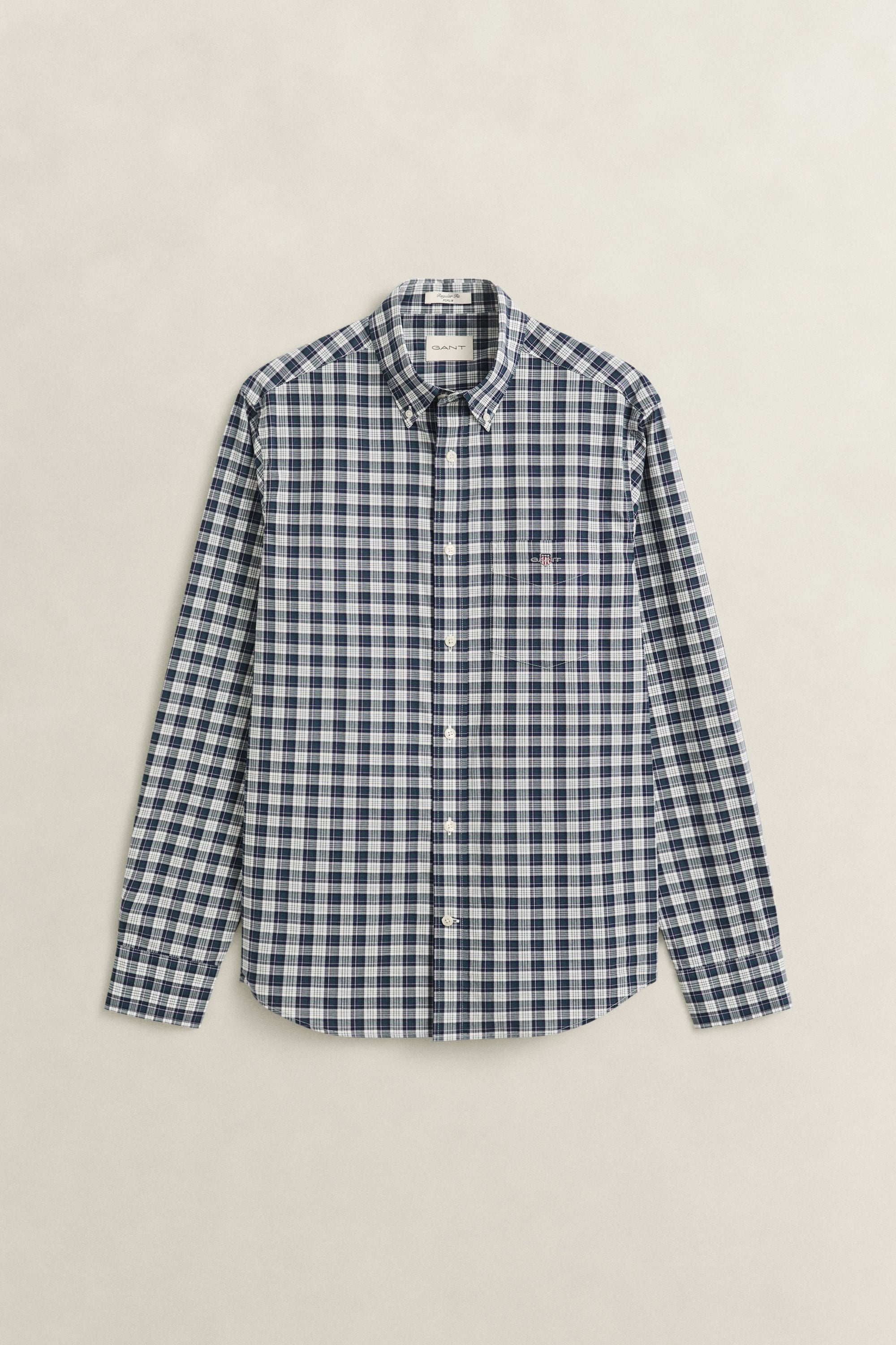 Reg Poplin Check Shirt