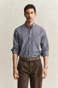 Reg Poplin Stripe Shirt