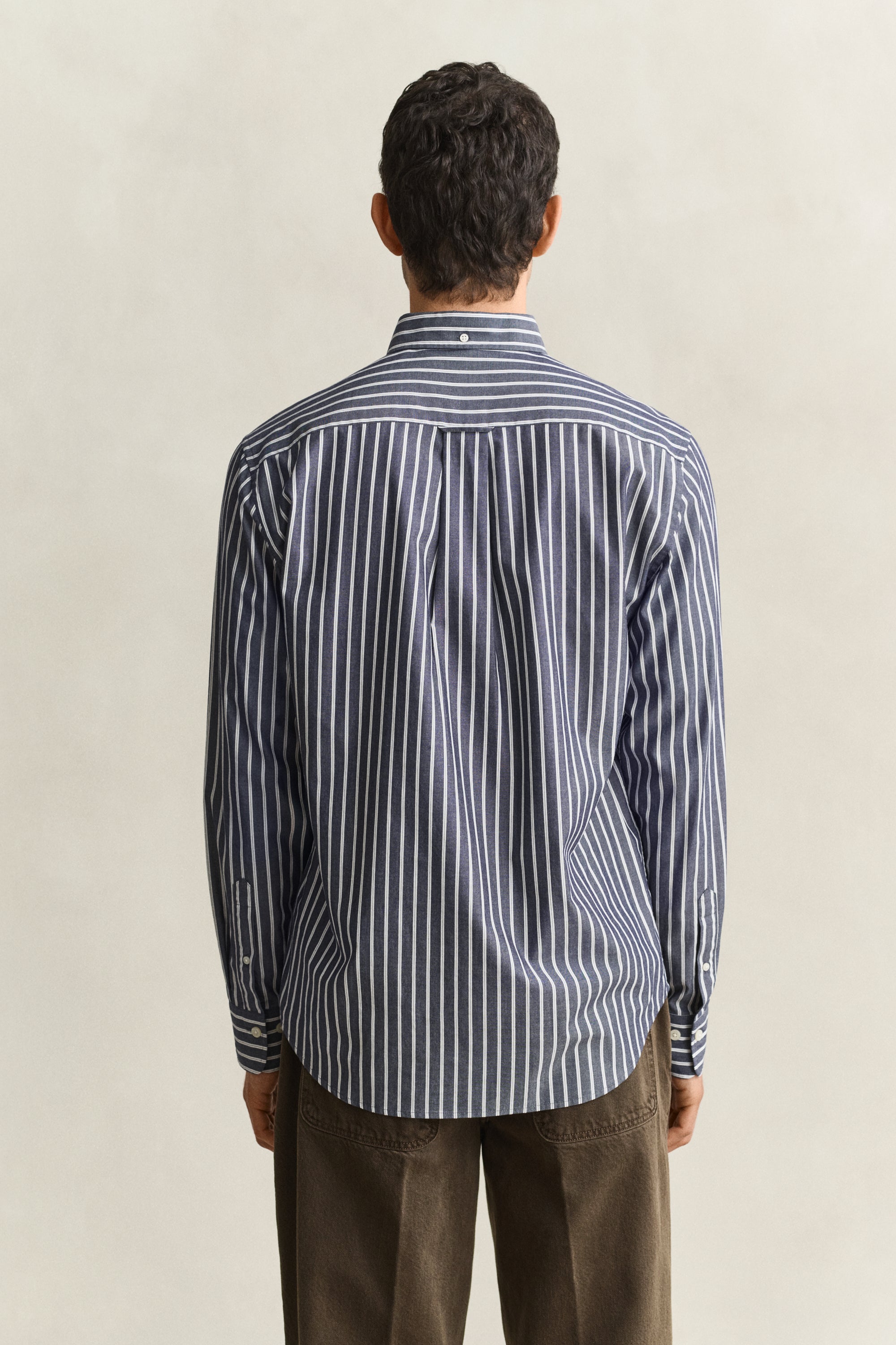 Reg Poplin Stripe Shirt