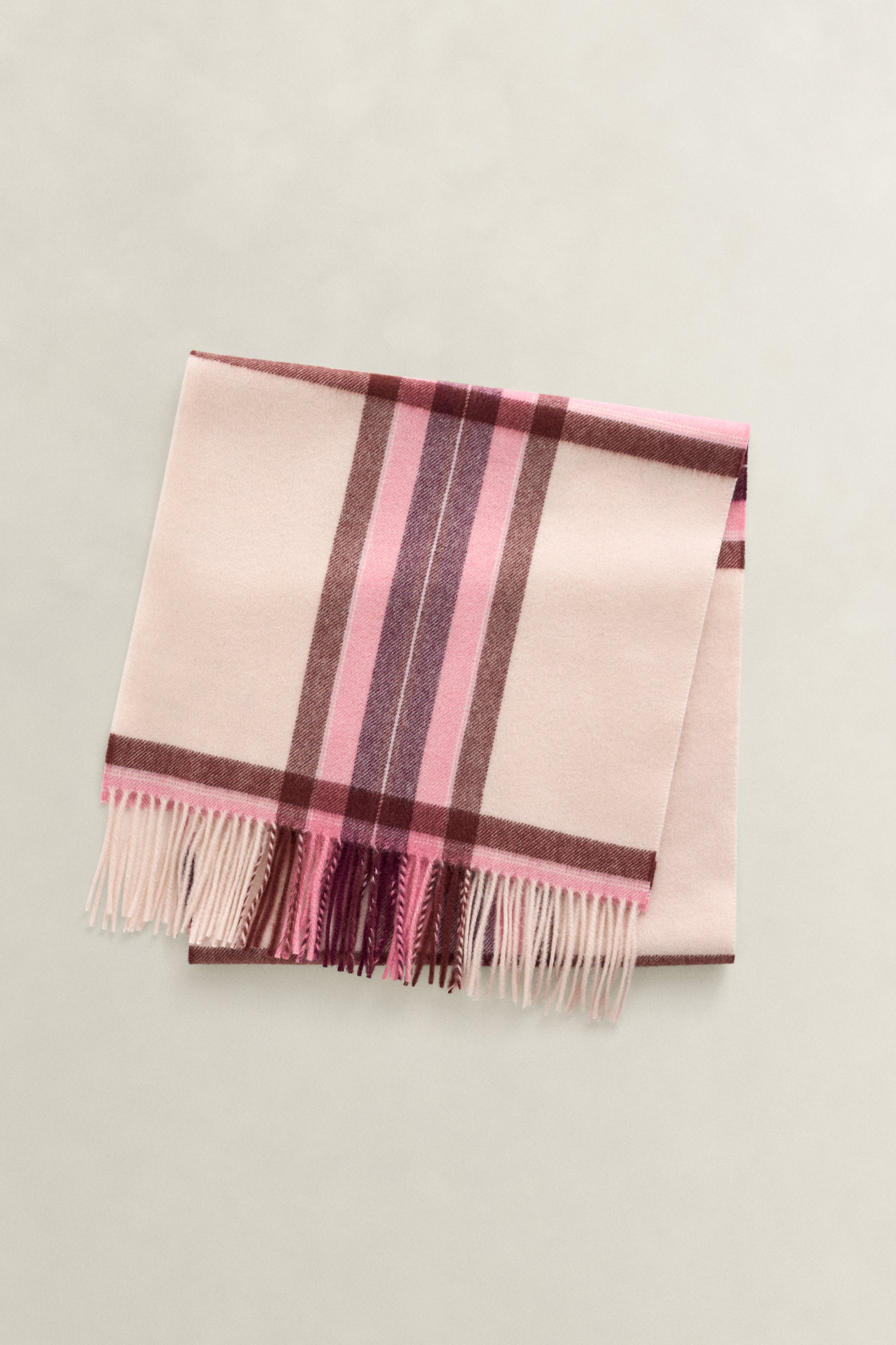 Tartan Check Wool Scarf