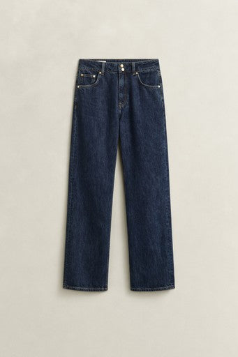 Relaxed Double Button Jeans