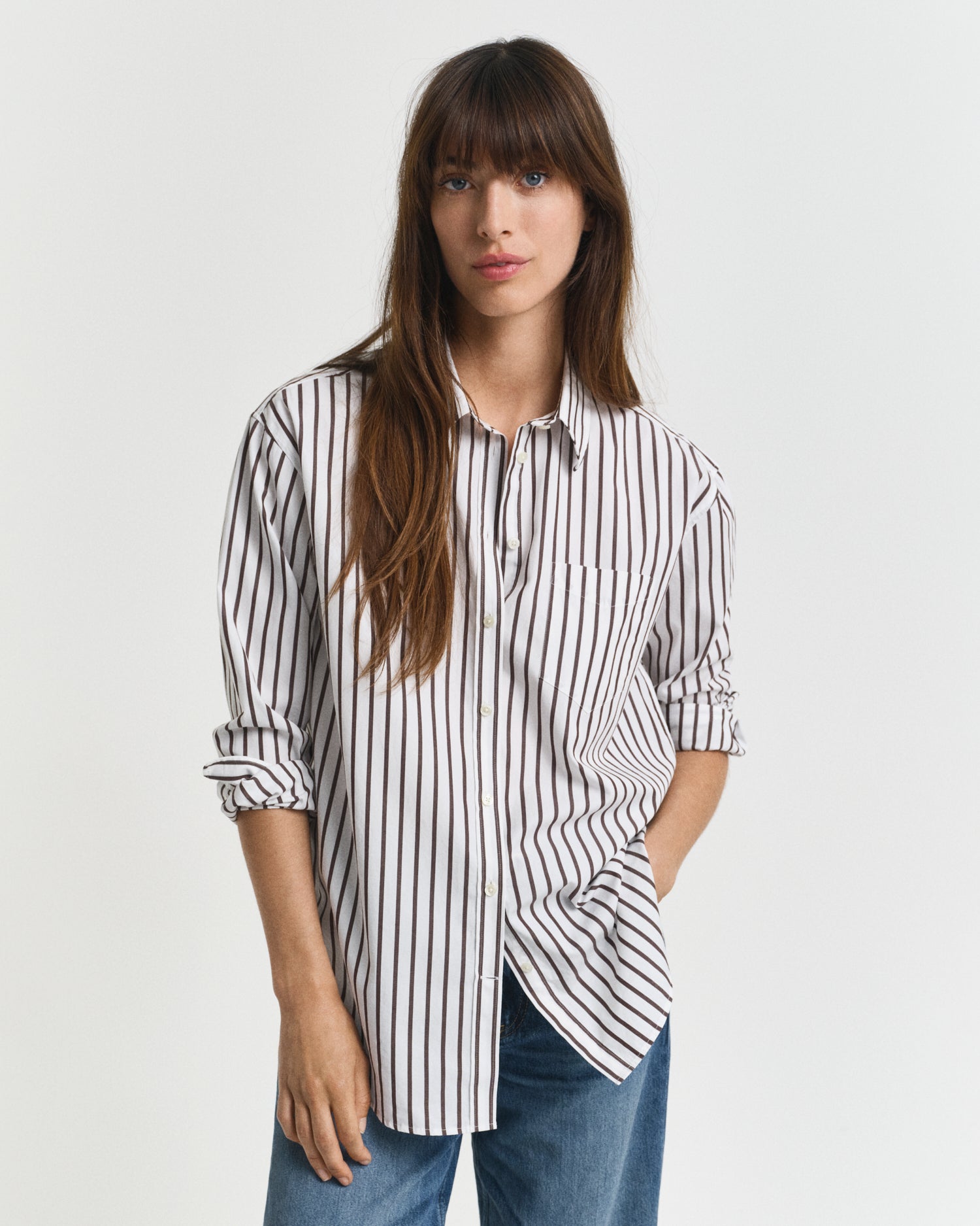 Relaxed Classic Poplin Striped Shirt