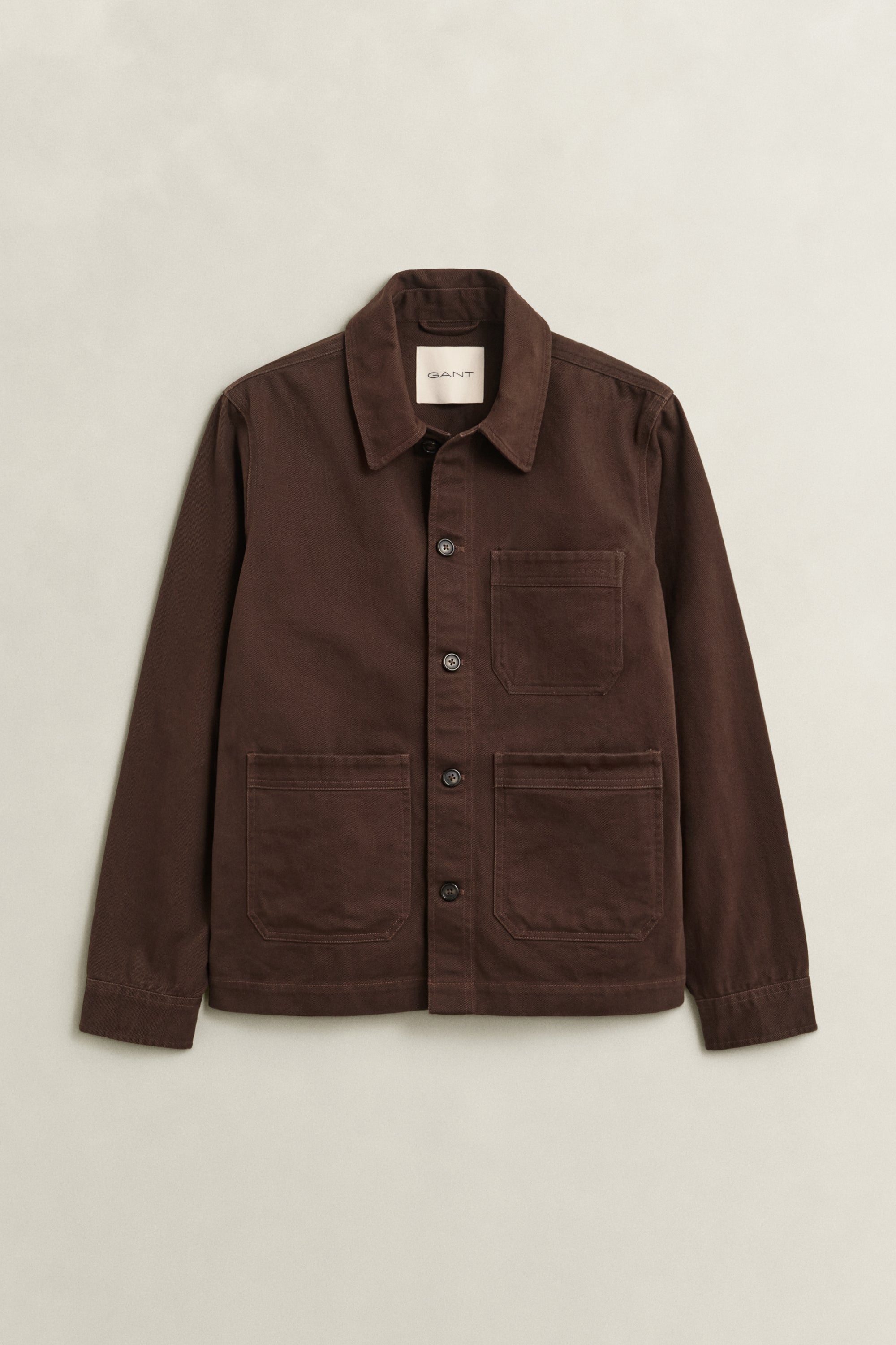 Regular Brushed Twill Overshirt