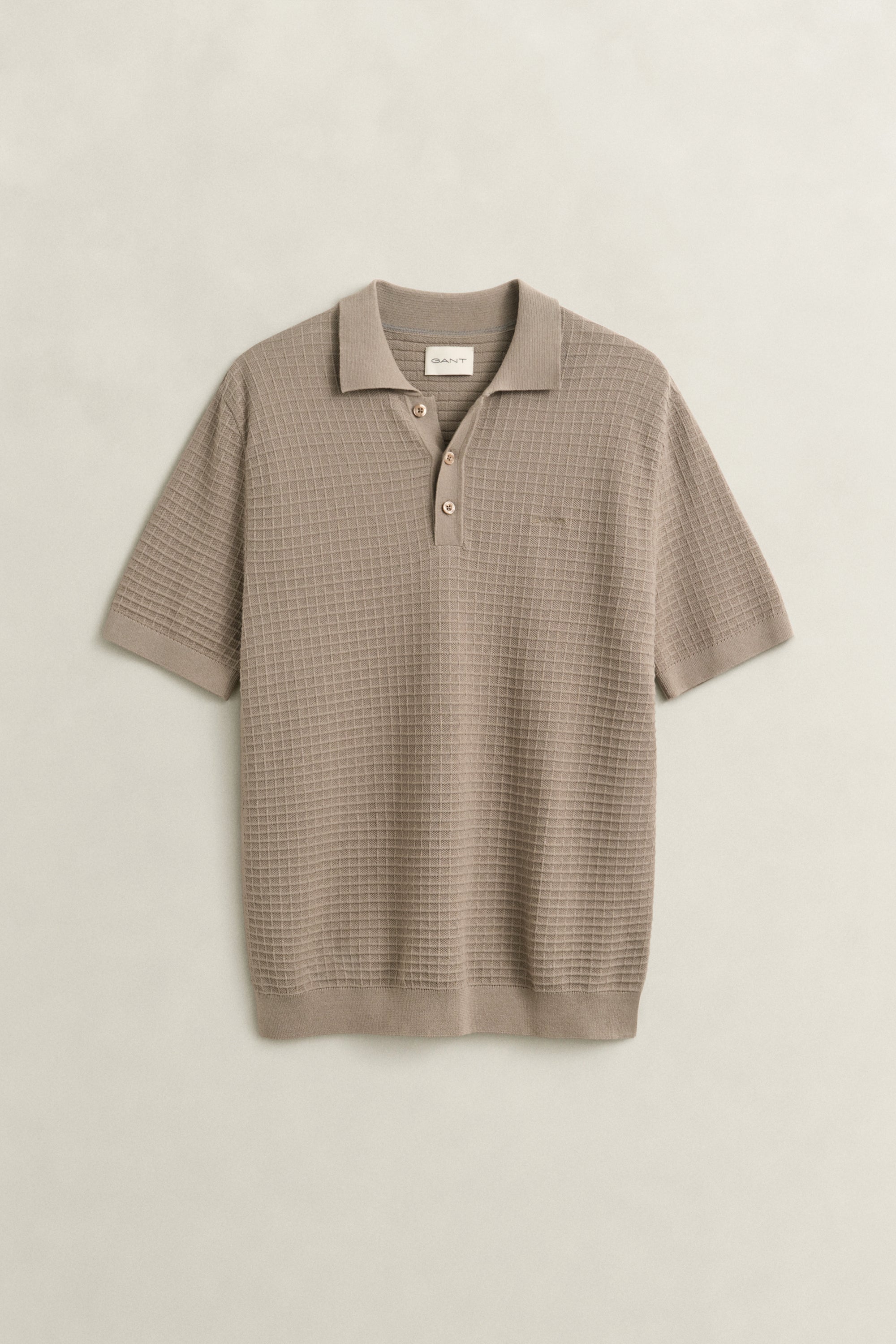 Cotton Texture Polo Shirt