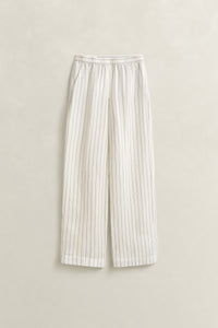 An image of the Gant Striped Linen Blend Pull On Pants