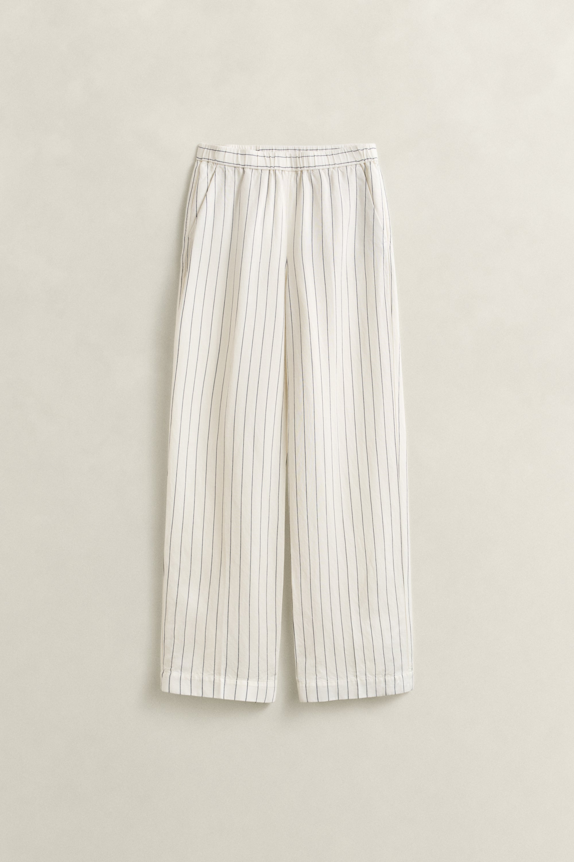 An image of the Gant Striped Linen Blend Pull On Pants